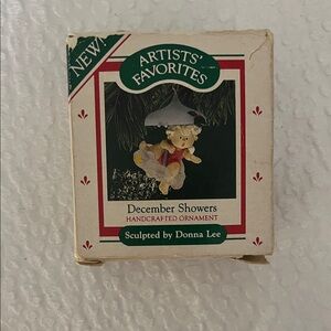 December Showers Handcrafted Ornament 1987